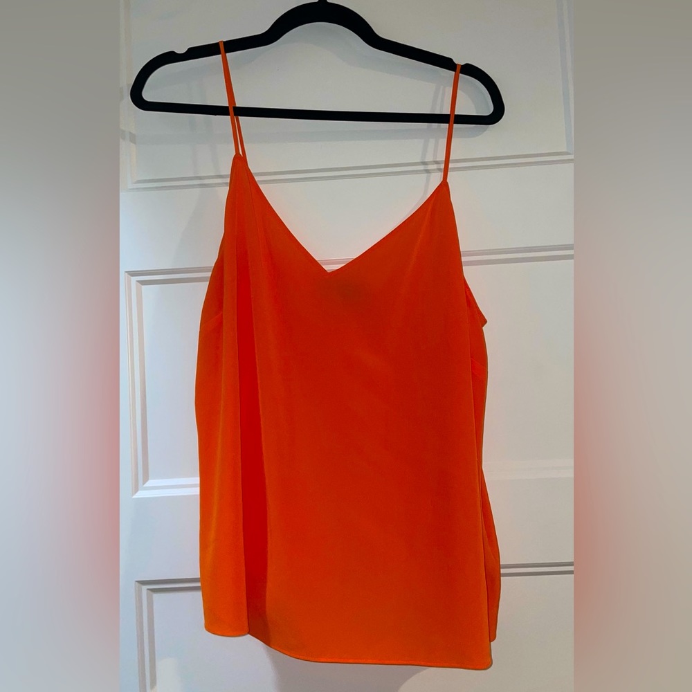Rag + bone orange thin strap tank top